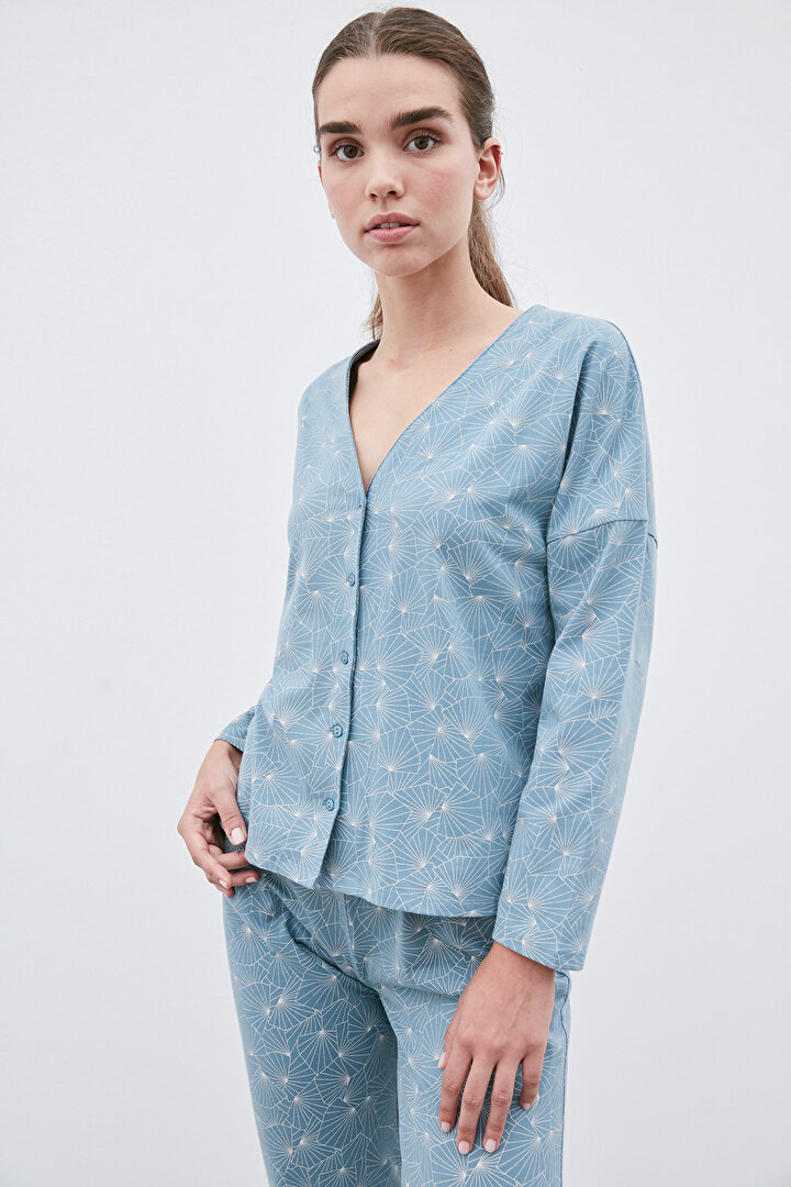 Relax Blue Lotus Pijama Takkımı - 2