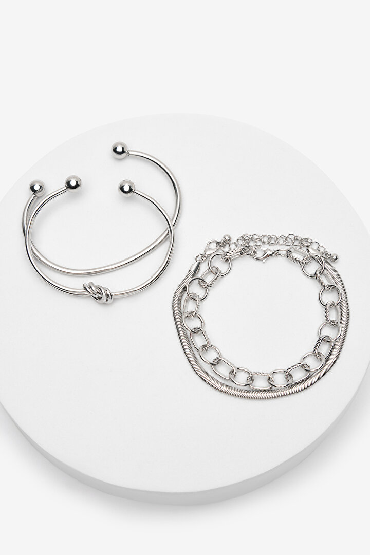 Karen Silver Bracelet Set - 1