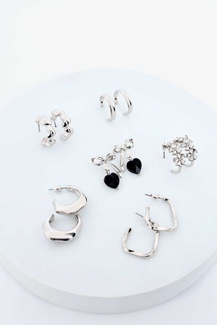 Helen Silver Earring Set - 2