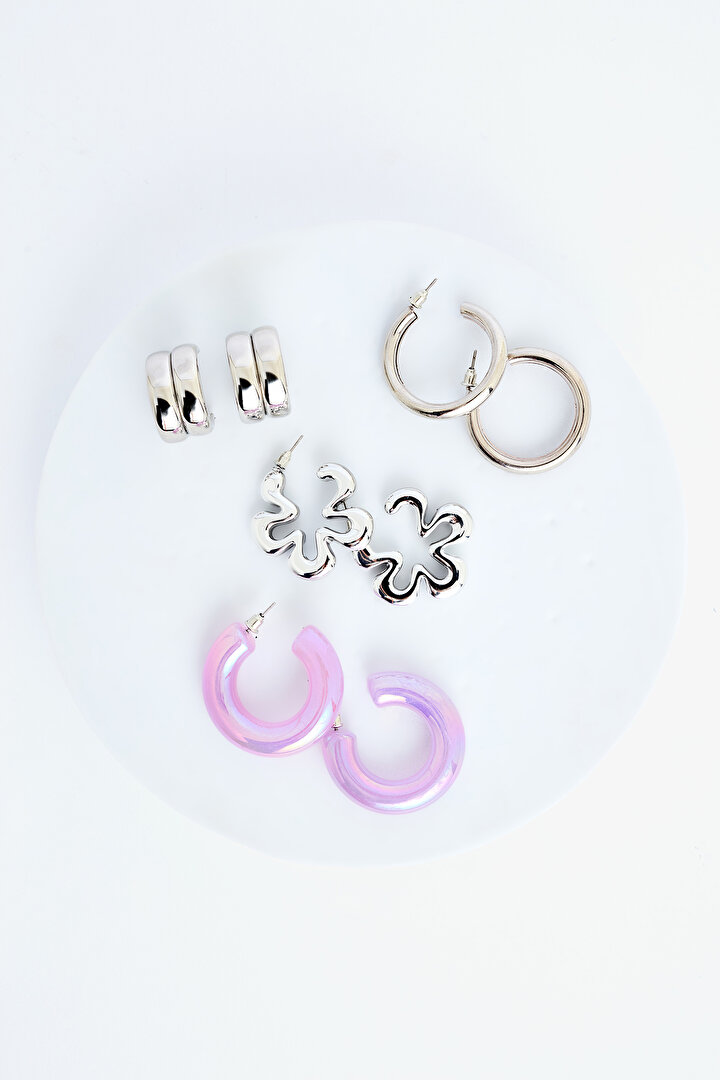 Olga Silver Earring Set - 1