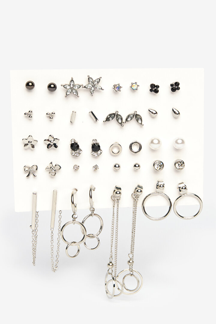 Zoe Silver Earring Set - 2