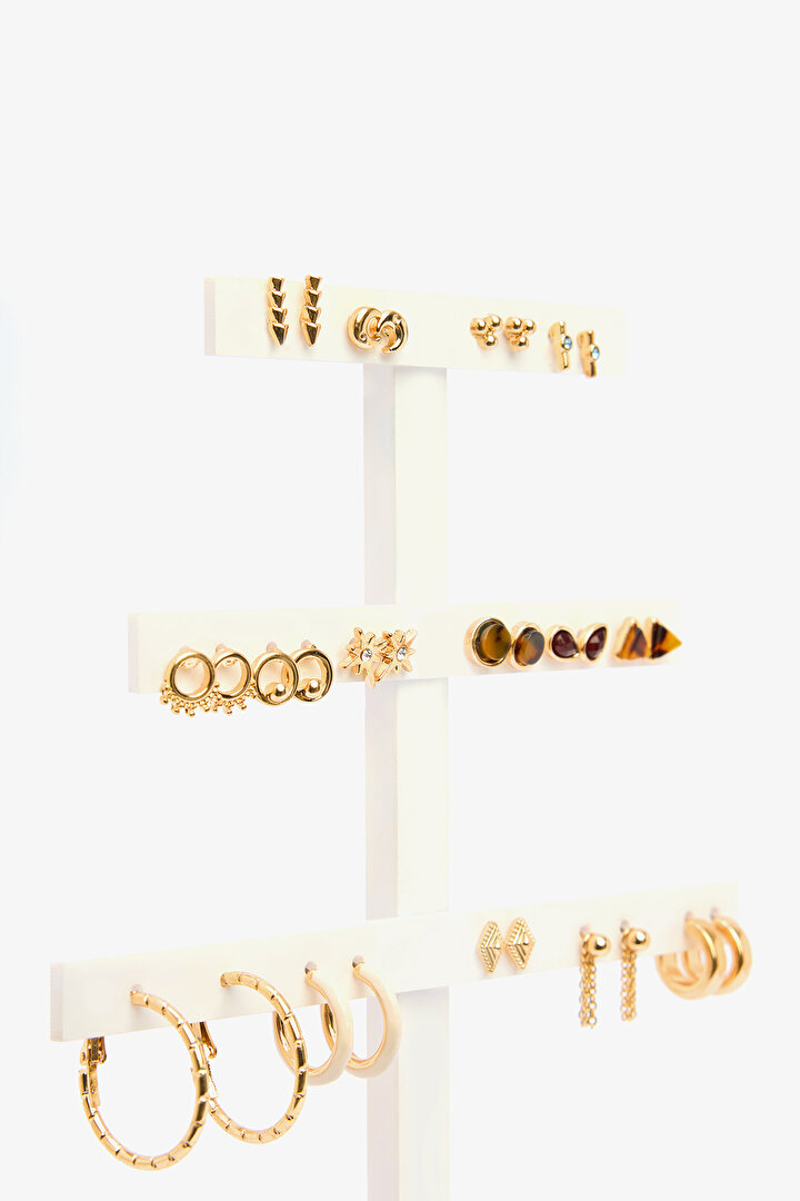 Babel Gold Earring Set - 2