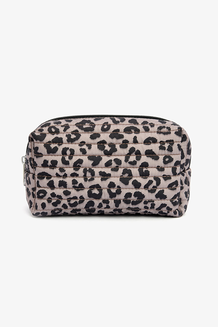 Leopard Brown Make Up Bag - 1