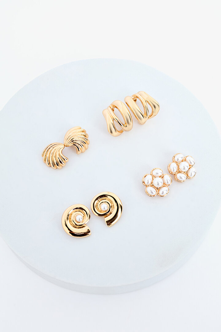 Selena Gold Earring Set - 2