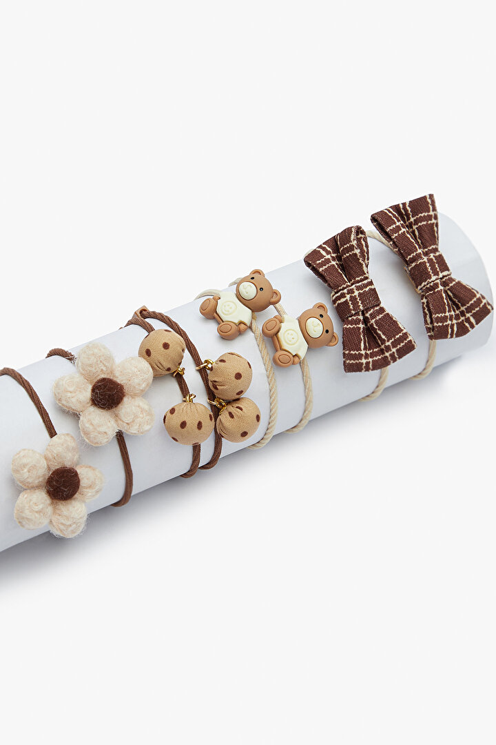Girls Bear Elastic Clip Set - 1