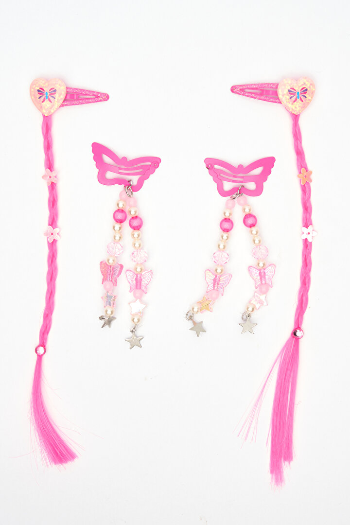 Girls Butterfly Pink Clip Set - 1