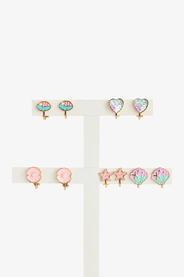 Renkli Kız Çocuk Mermaid Küpe - 1