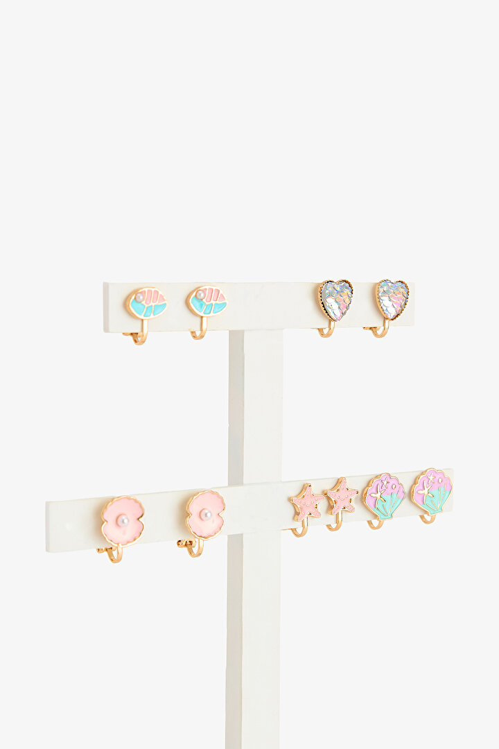 Renkli Kız Çocuk Mermaid Küpe - 2