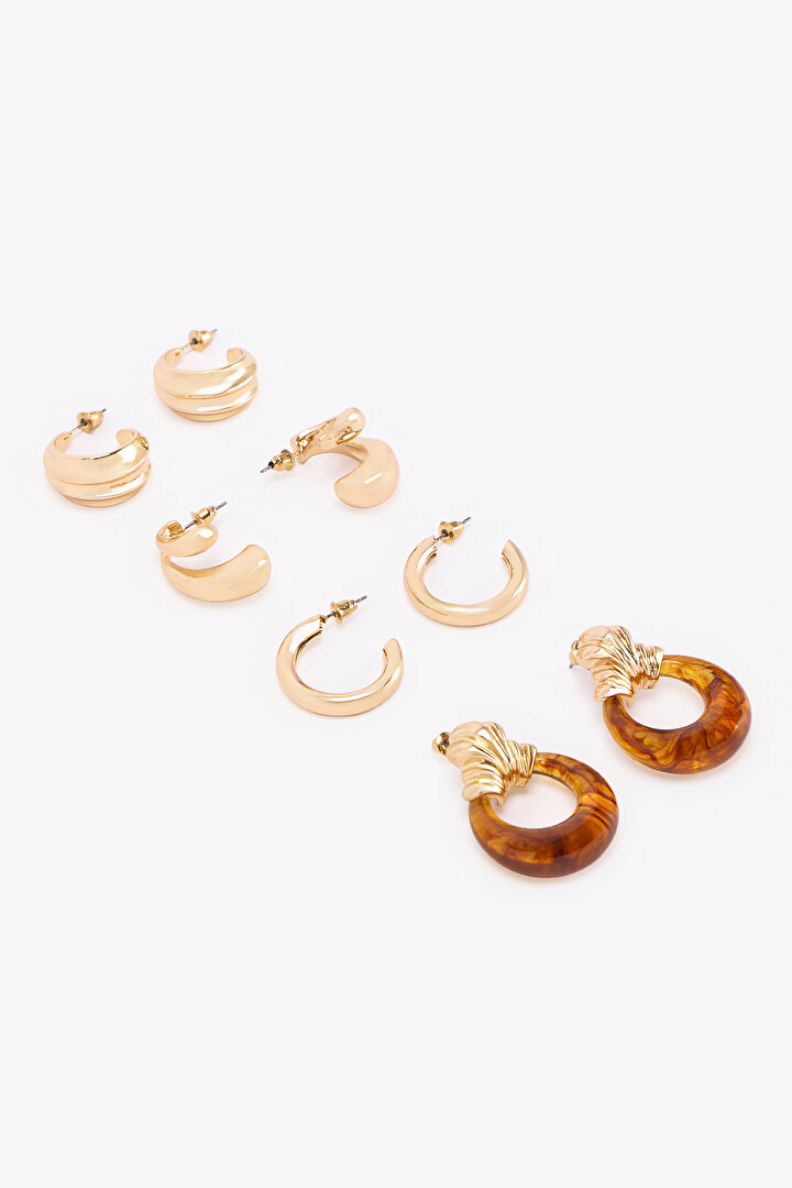 Gold Alen Earring Set - 2