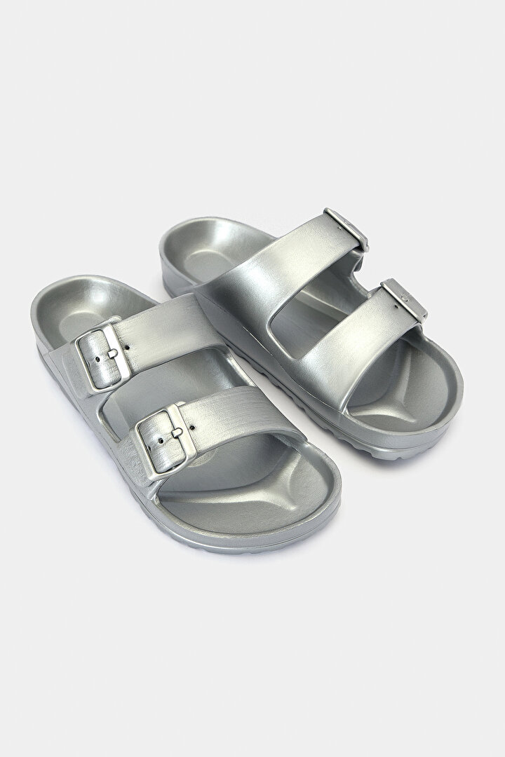 Plassy Silver Slippers - 2