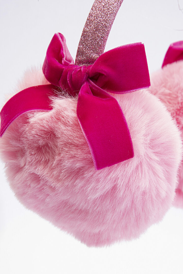 Pembe Kız Çocuk Bow Kulaklık - 2