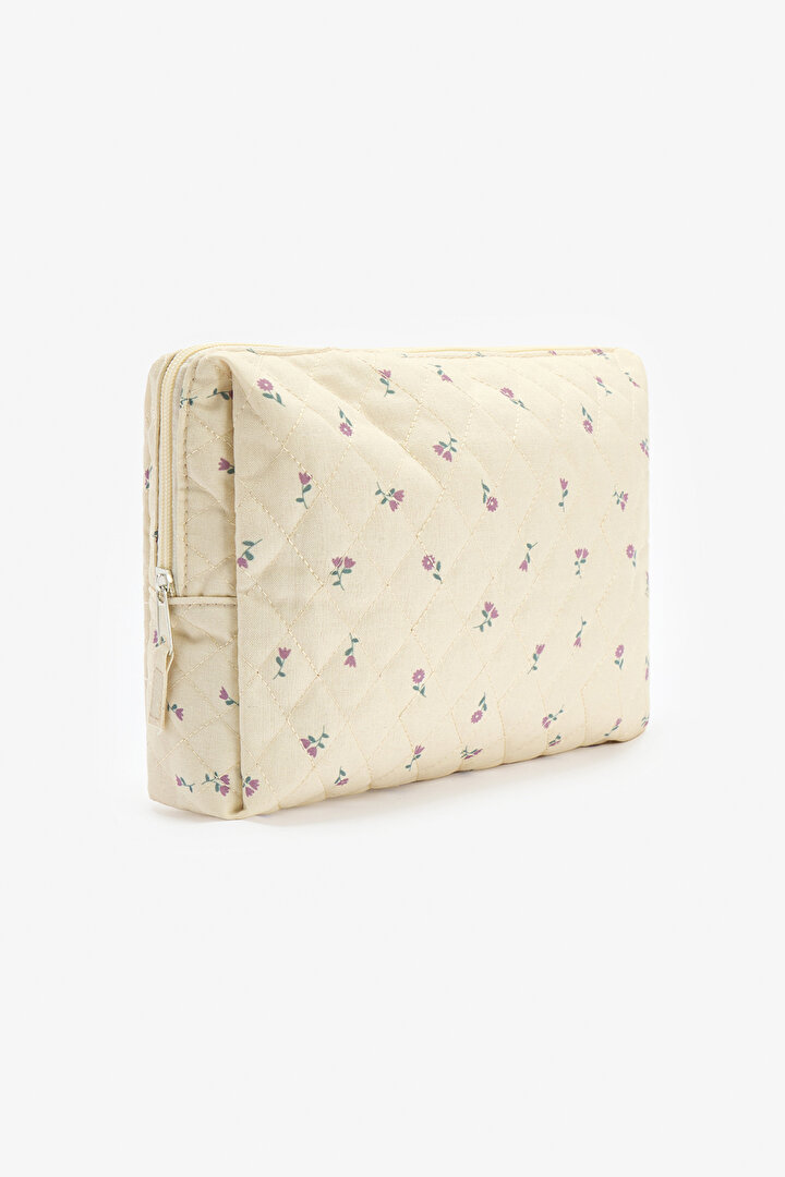 Ekru Pembe Bella Makyaj Çantası - 2