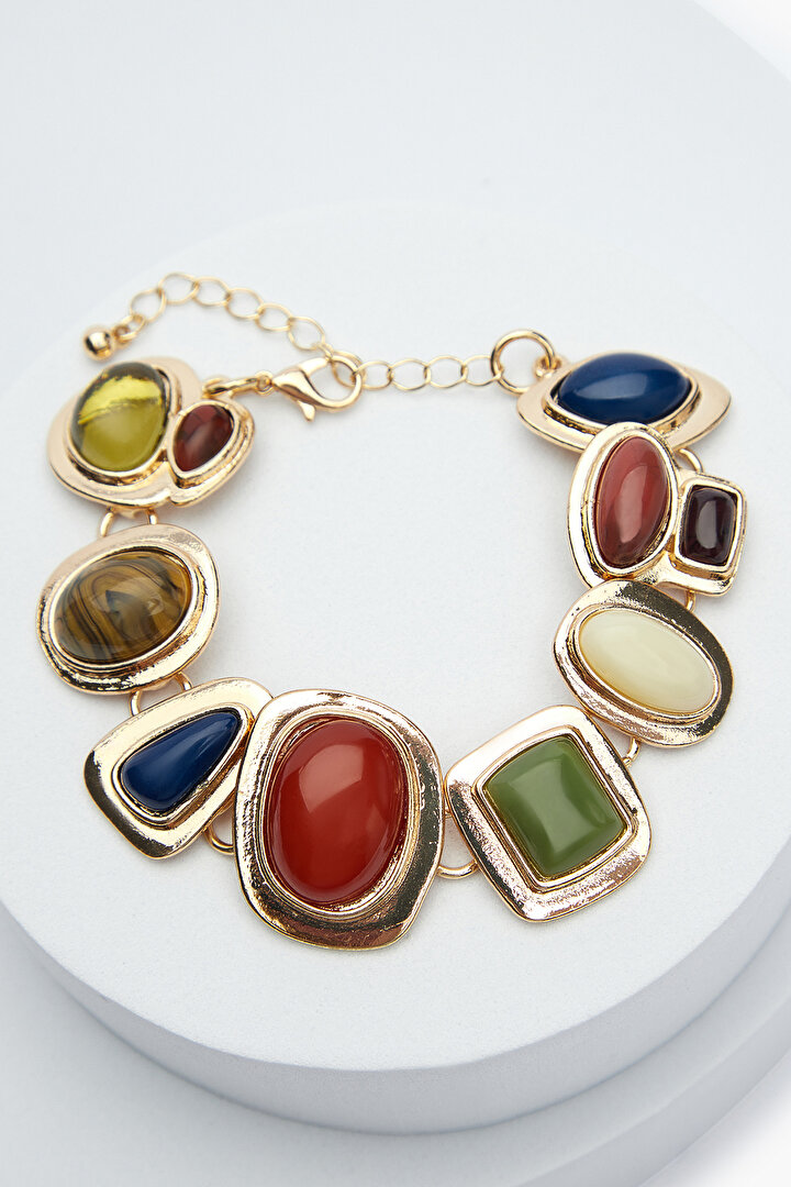 Bambi Altın Rengi Renk Bileklik - 1