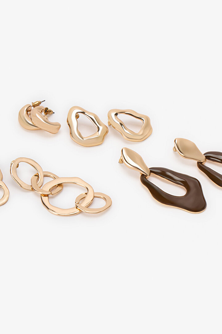 Gold Julie 4 Pack Earring Set - 2