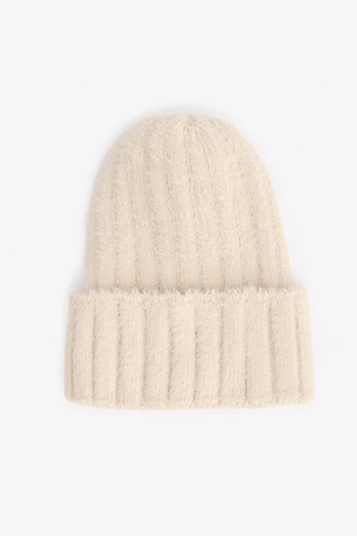 Ecru Zoe Soft Texture Beanie - 1