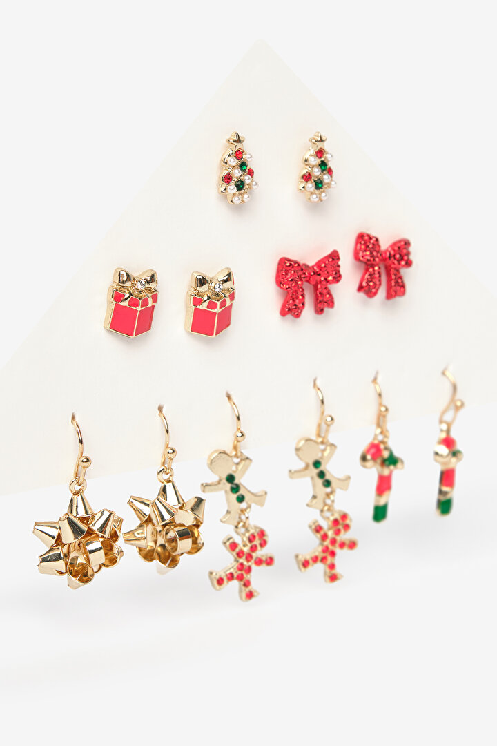 New Year Colourful Earring Set - 1