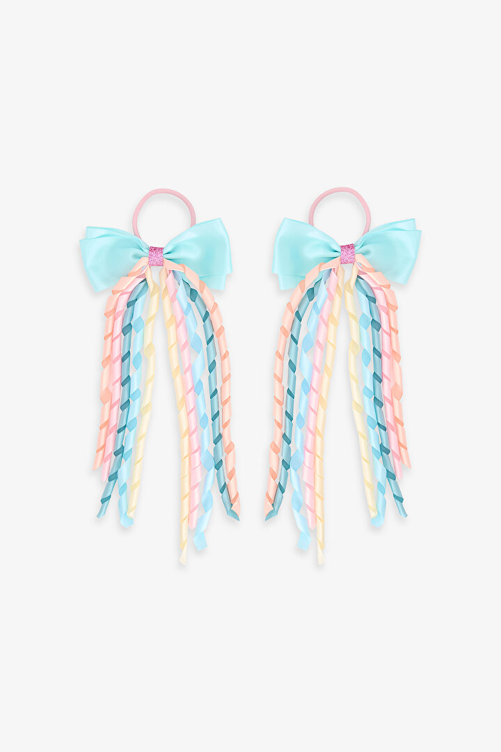 Multicolor Girls Bow Hair Clip - 1