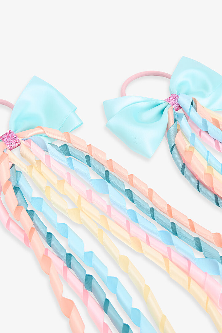 Multicolor Girls Bow Hair Clip - 2