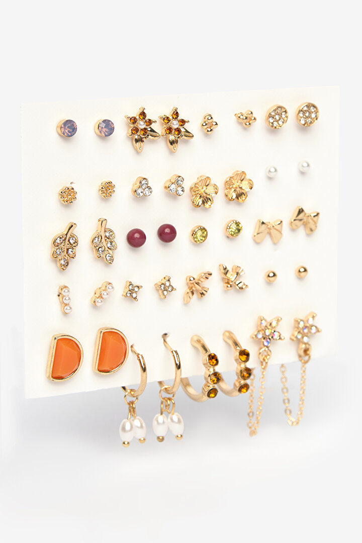 Mix Golden Earrings Set - 2