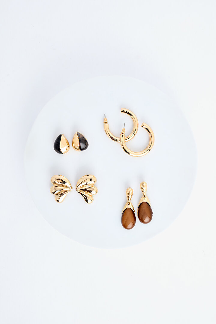 Maria Gold Earring Set - 1