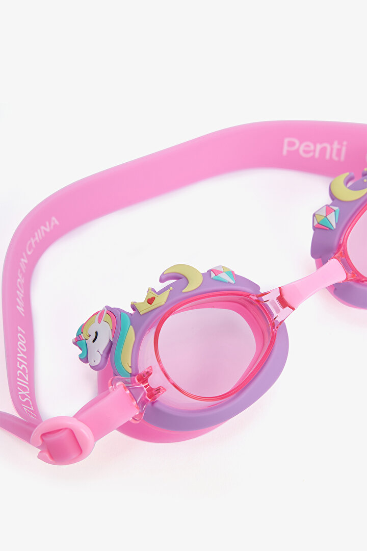 Kız Çocuk Unicorn Renkli Deniz Gözlüğü - 2
