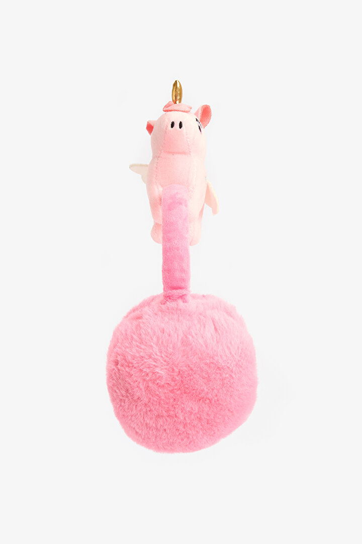 Pembe Kız Çocuk Unicorn Desenli Yumuşak Dokulu Kulaklık - 2