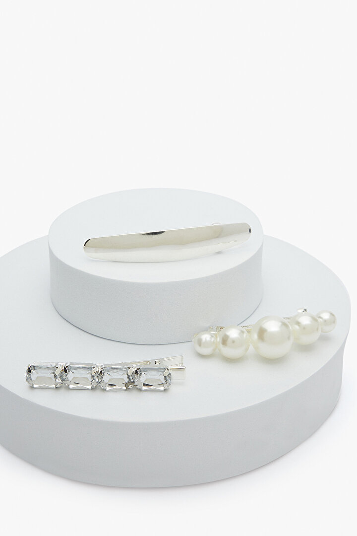 Eliza Silver Color Clip Set - 1