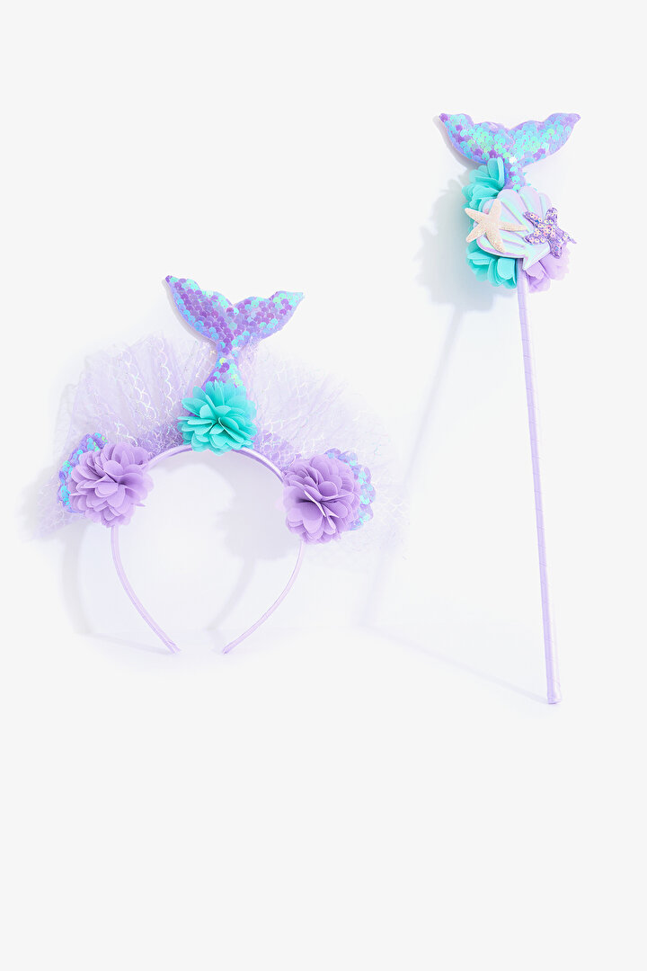 Girls Mermaid Lilac Crown - 1