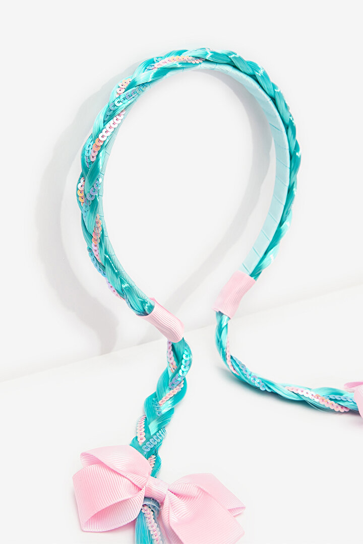 Girls Bow Light Blue Crown - 2