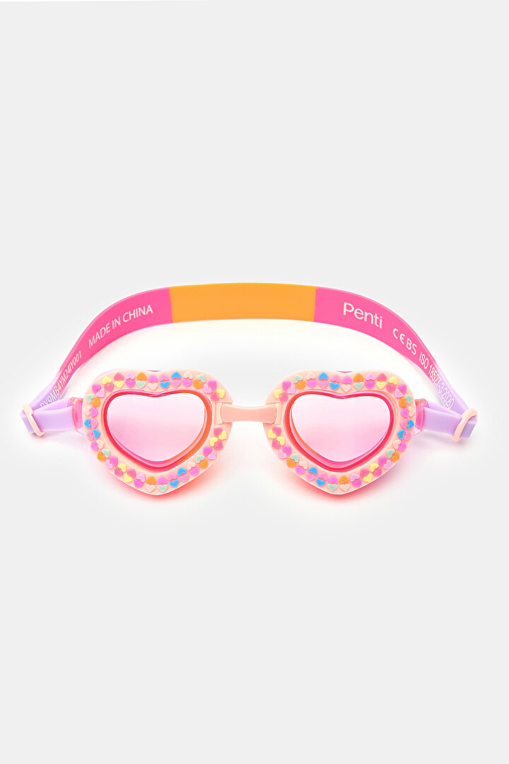 Girls Heart Swim Goggles - 1