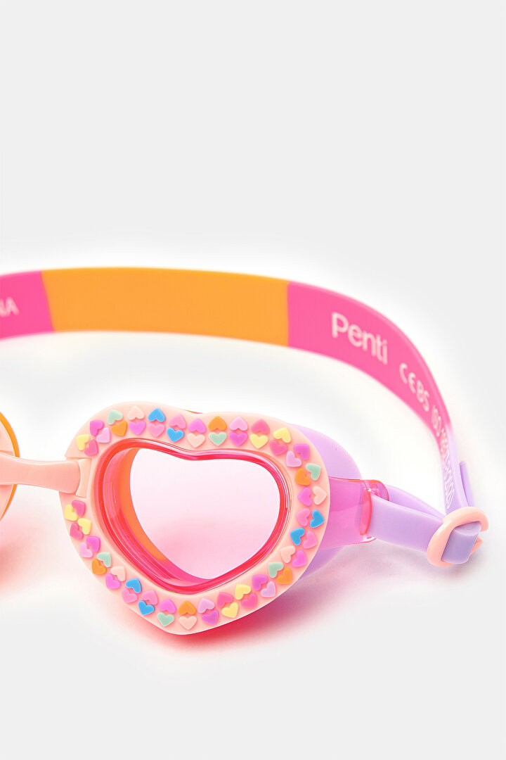 Girls Heart Swim Goggles - 2