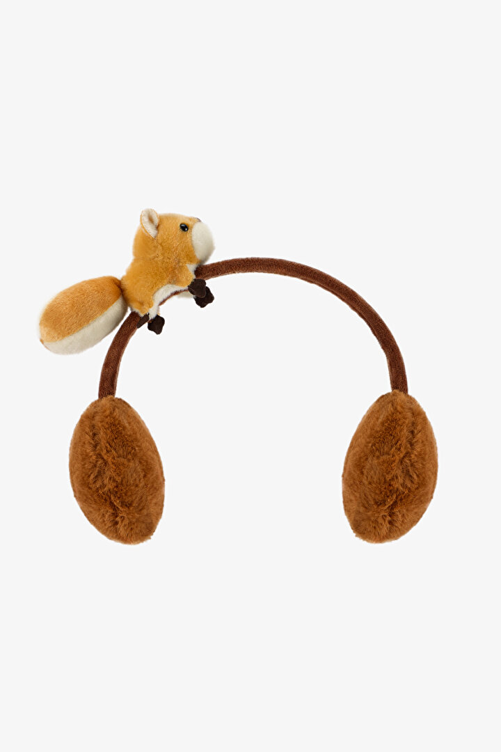 Girls' Brown Squirrel Earmuffs - 1