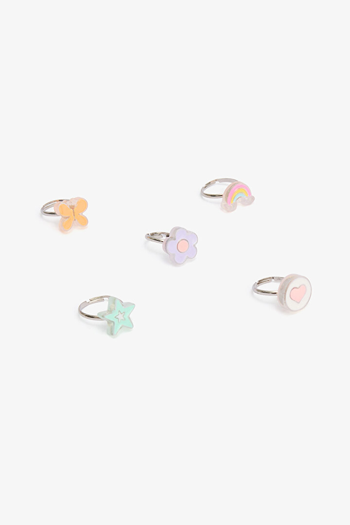 Colorful Girls 5-Piece Ring Set - 2