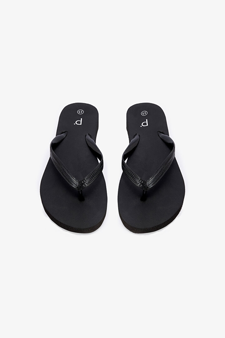 Basic Black Slippers - 2