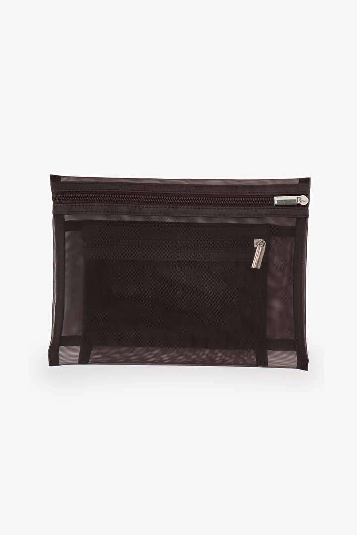 Brown Emma 2 Pack Makeup Bag - 2