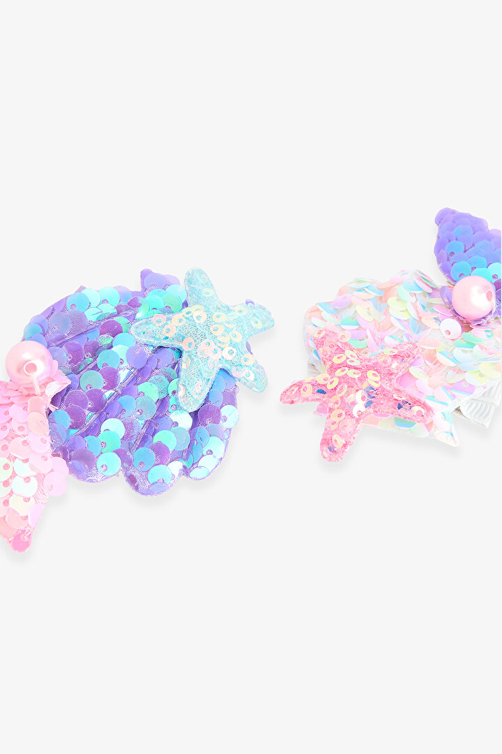 Multicolor Girls Shine Hair Clip - 2