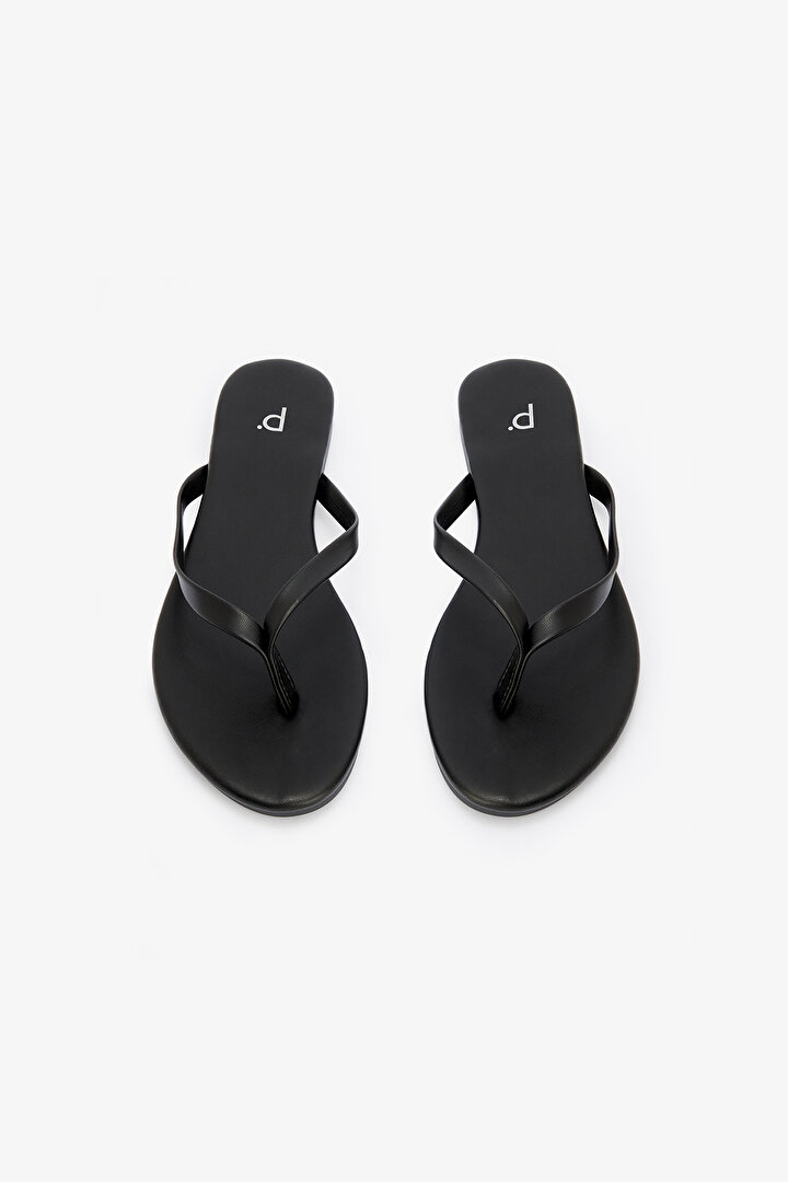 Black Melange Melodi Slippers - 2