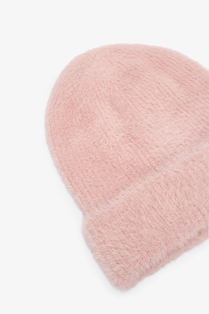 Pembe Nome Yumuşak Dokulu Bere - 2