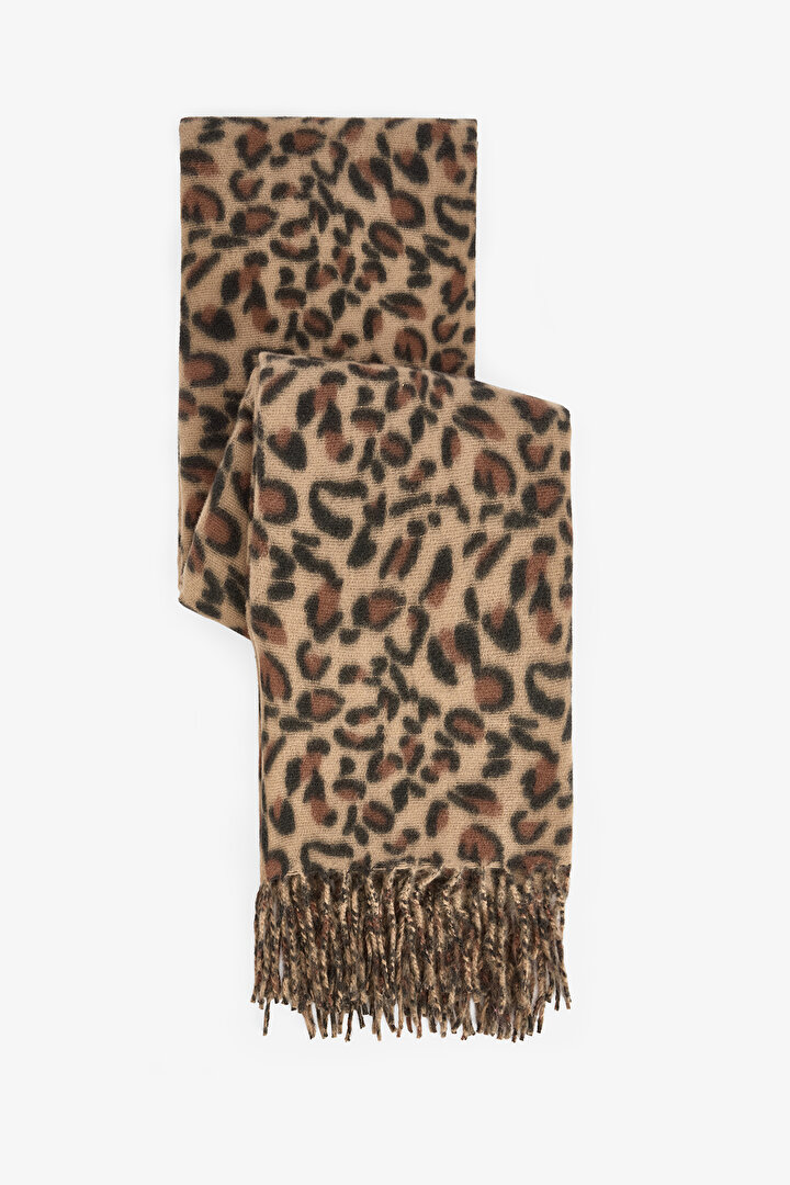 Leopard Patterned Soft Texture Scarf - 1