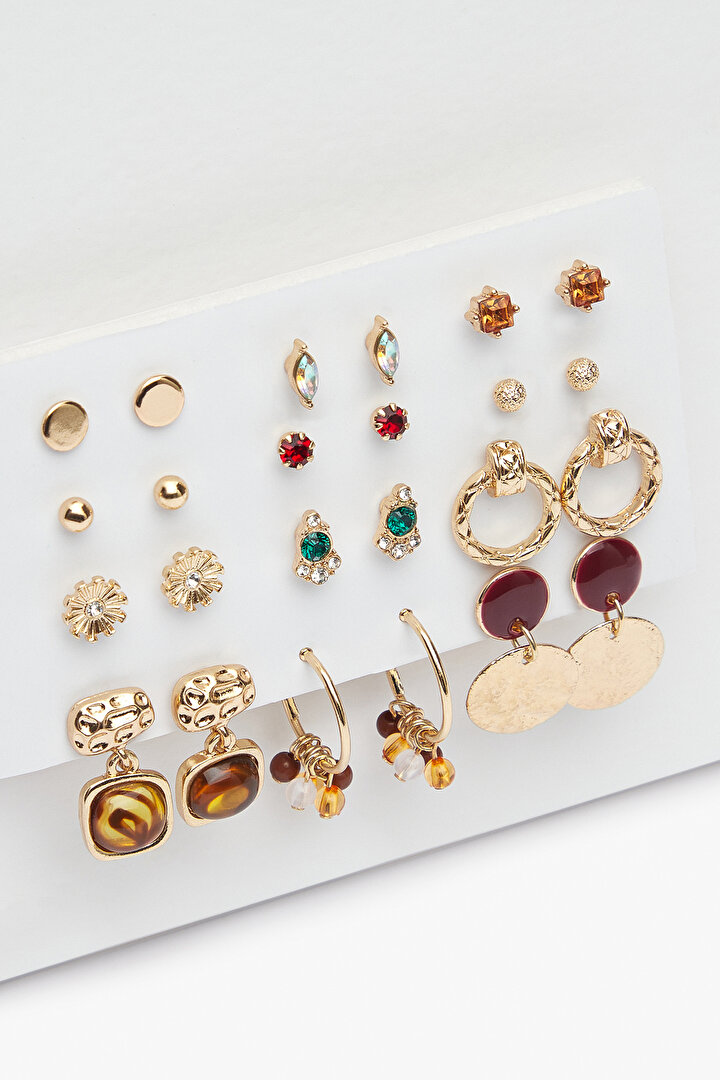 Adata Altın Rengi Küpe Set - 1