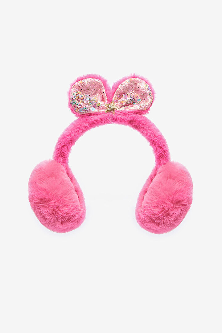 Girls Bow Pink Earphones - 1