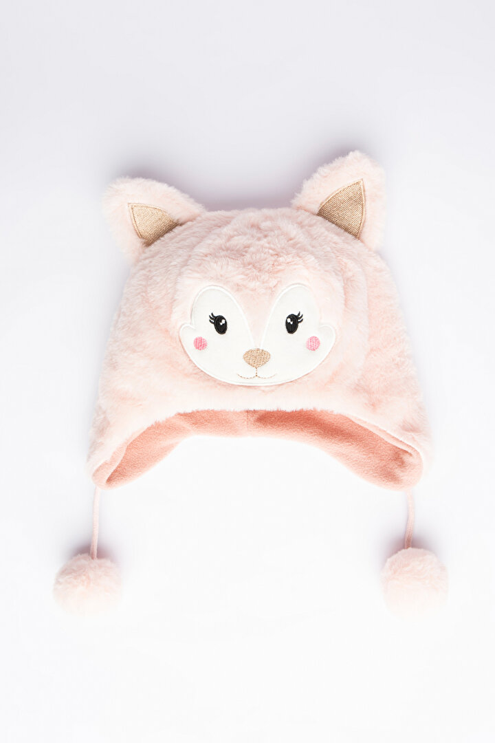 Pink Girls Mouse Beret - 1