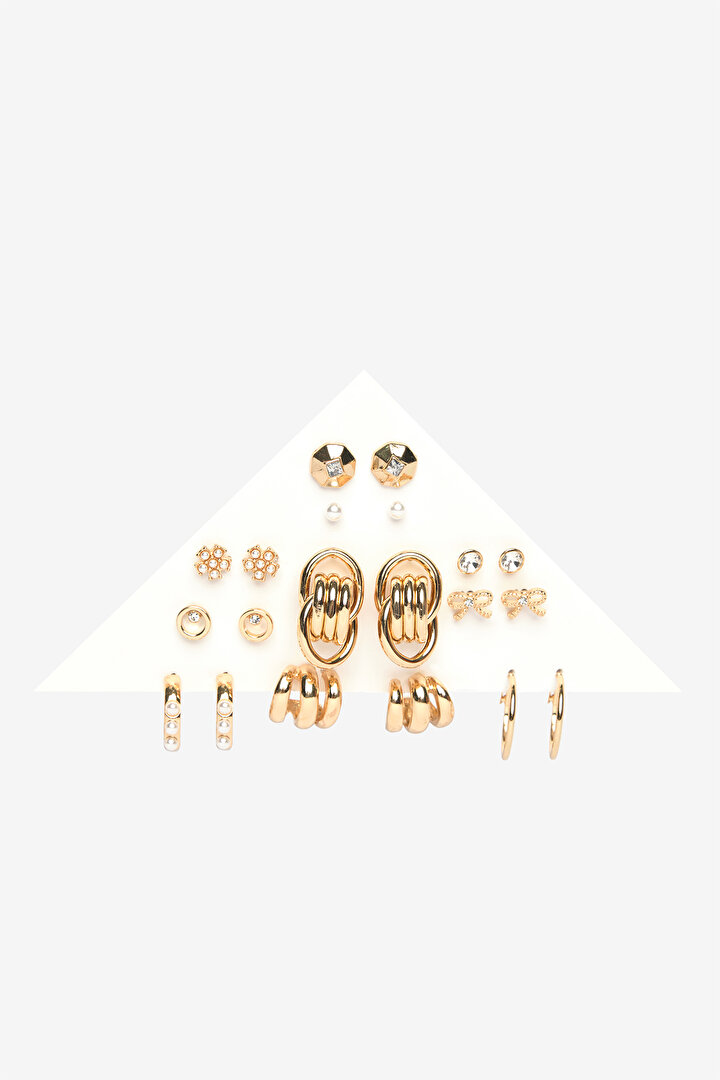 Mara Golden Earring Set - 2