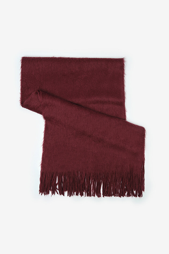 Warmy Burgundy Scarf - 1