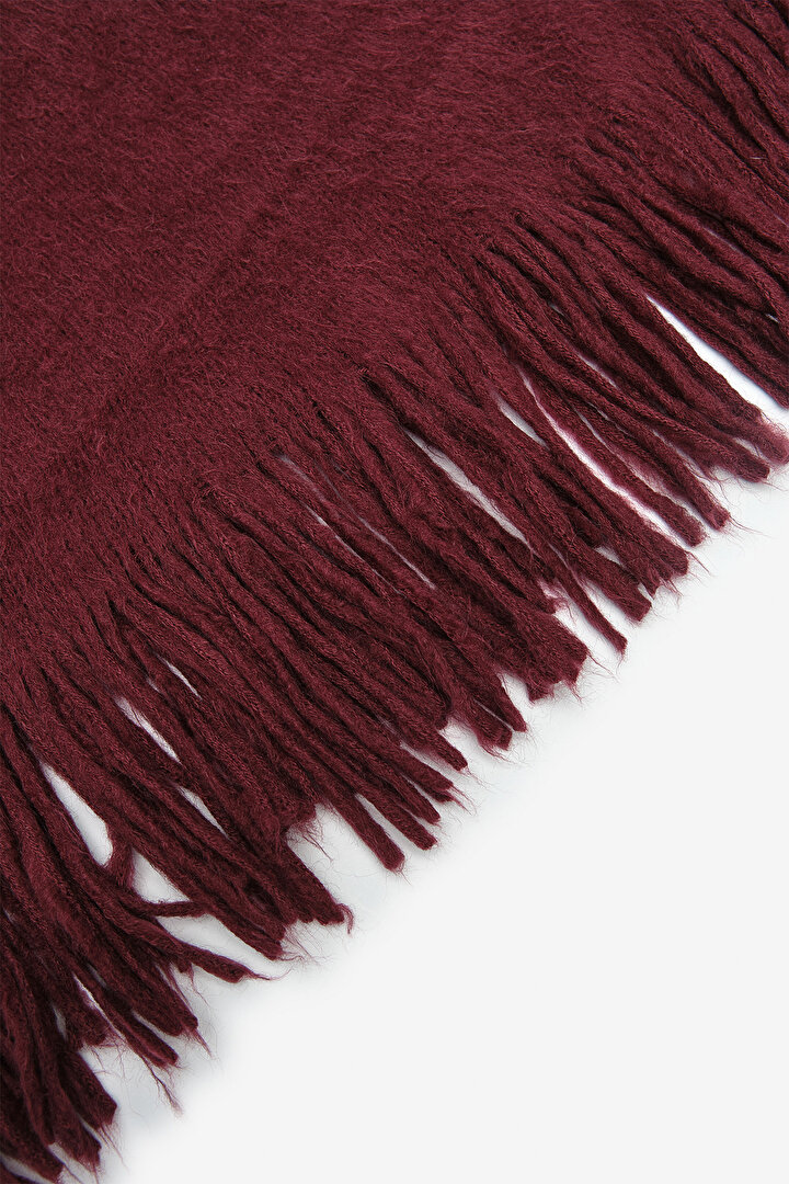 Warmy Burgundy Scarf - 2