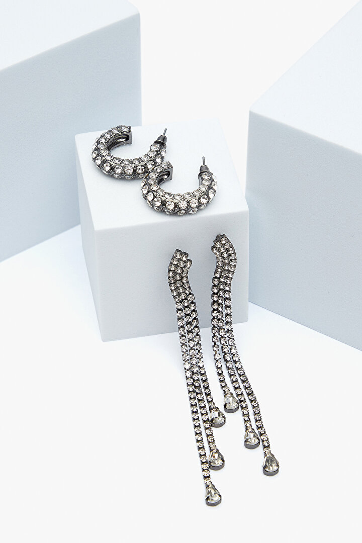 Oriel Silver Color Earring Set - 1