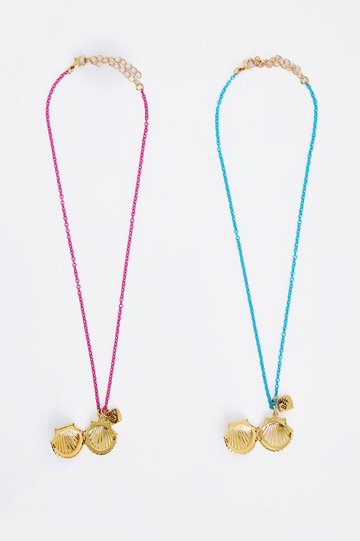 Girls Shell Colorful Necklace - 2