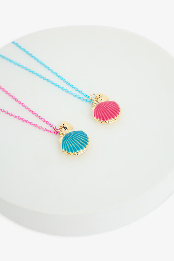 Girls Shell Colorful Necklace - 3