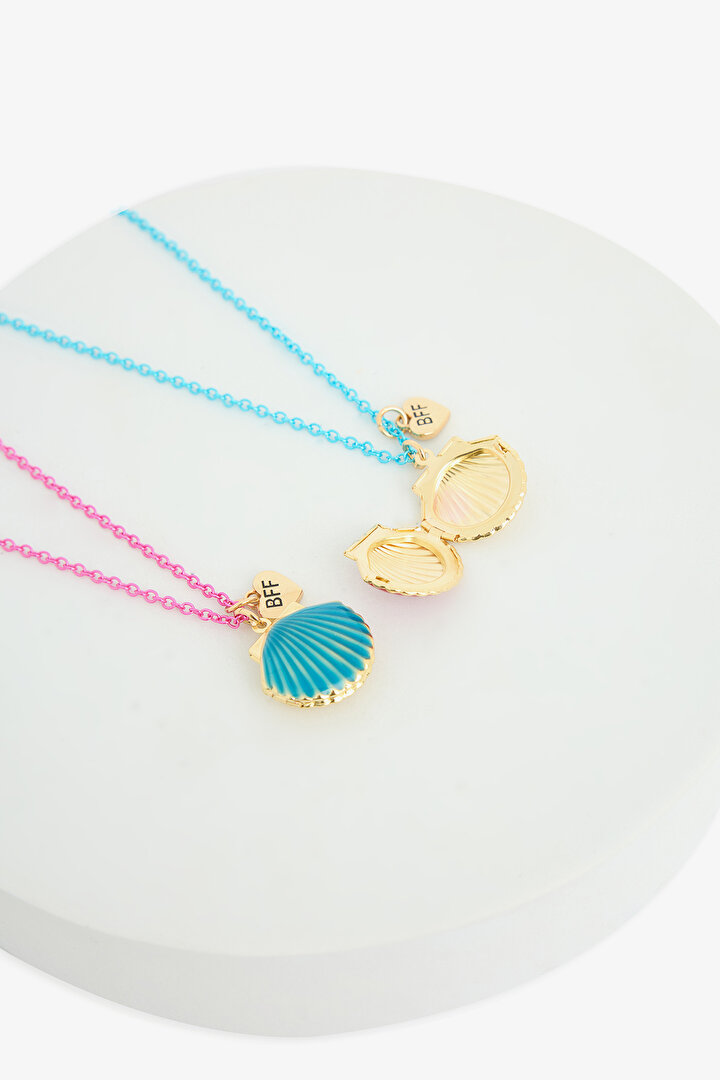 Girls Shell Colorful Necklace - 4