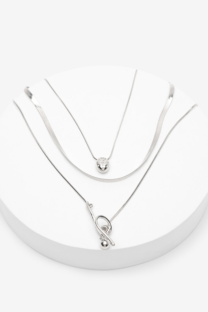 Merlin Silver Necklace Set - 1